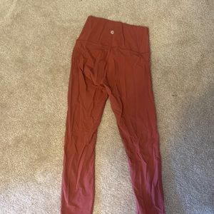 Lululemon leggings dark pink